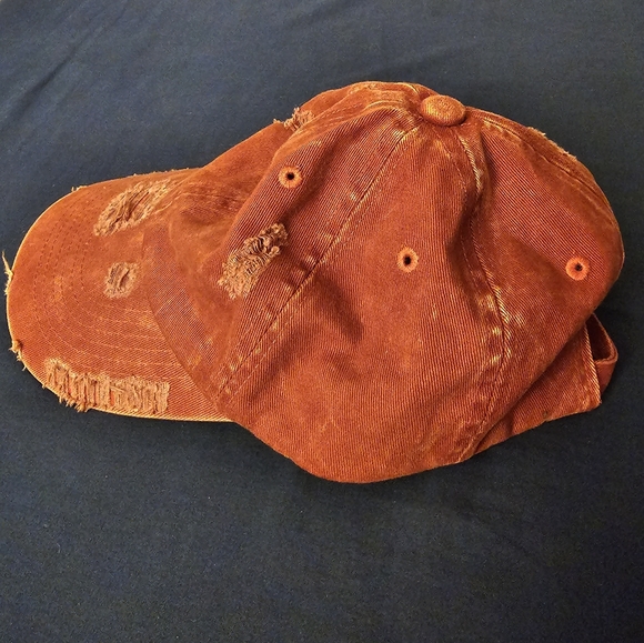 Urban Outfitters Distressed Red Hat - Picture 2 of 3